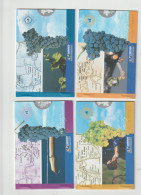 Argentina 2006-2007 Set Of 7 Booklets Paisajes Y Vinos  Unopened MNH - Markenheftchen