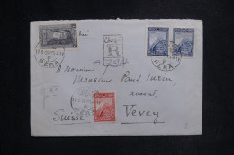 TURQUIE - Enveloppe En Recommandé De Pera Pour La Suisse En 1928 - L 144317 - Storia Postale