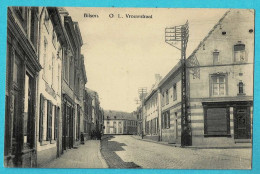 * Bilzen - Bilsen (Limburg) * (Uitgave J. Simoens) Onze Lieve Vrouwstraat, Rue Notre Dame, Animée, Café - Bilzen