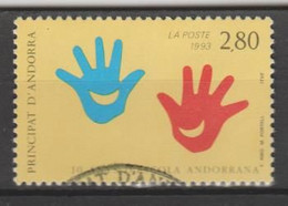 ANDORRA CORREO FRANCES Nº   438 SELLO USADO O MATASELLADO DE PRIMER DIA (C.U ) - Oblitérés