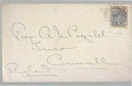 1896 International Cover SOUTH AFRICA To ENGLAND+2 1/2 Penny-c401 - New Republic (1886-1887)