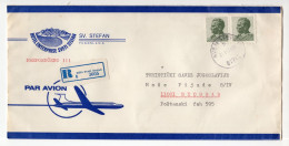 1974. YUGOSLAVIA,MONTENEGRO,SVETI STEFAN HOTEL ENTERPRISE SVETI STEFAN,AIRMAIL,TITO,HEADED RECORDED COVER TO BELGRADE - Lettres & Documents