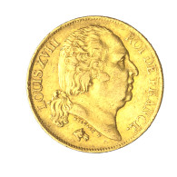 Louis XVIII-20 Francs 1820 Perpignan - 20 Francs (or)