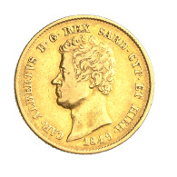 Italie - Royaume De Sardaigne 20 Lire Charles Albert 1849 Gênes - Italian Piedmont-Sardinia-Savoie