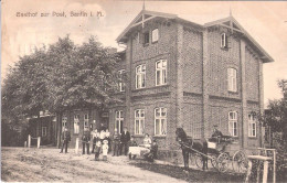 BANTIN I Mecklenburg B Zarrentin Boizenburg Gasthof Z Post Briefträger PostKutsche Bahnpost Deutlich HAGENOW - NEUM 1915 - Hagenow