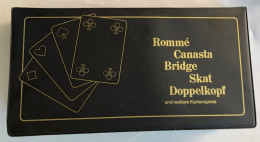 Coffret De 3 Jeux De Cartes Rommé Canasta Bridge Skat Doppelkopf - Kartenspiele - Berliner Spielkarten - 54 Cards