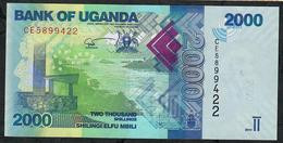 UGANDA P50e 2000 SHILLINGI 2019 #CE   UNC. - Ouganda