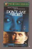 VHS Tape - Michael Douglas - Don't Say A Word - Action, Adventure