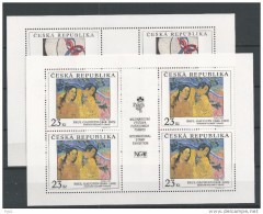 1998 Art 2 Feuillets De 4 Timbres Frantisek Kupka Et Paul Gauguin YT 185 186 - Blocks & Sheetlets