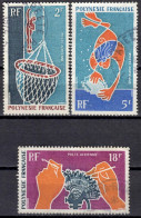 F P+ Polynesien 1970 Mi 115-17 Taucher - Oblitérés