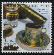 Türkiye 2020 Mi 4596 MNH Turkish Coffee Culture, Gastronomy, Traditions, Porcelain - Autres & Non Classés