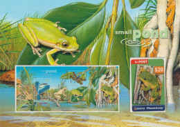 AUSTRALIA 1999 Small Pond Life : Presentation Pack With Phonecard UM/MNH - Presentation Packs