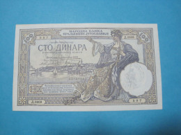 Montenegro Yugoslavia Italian Occupation, 100 VERIFICATO, ND 1941, Old Date 1929 (4) - Occupation Alliés Seconde Guerre Mondiale