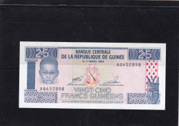 Guinea 25 Francs 1985 Unc - Guinee