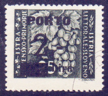 TRIESTE - SLOVENIA - SEGNAT. 2L " CIFRE SOTTILI+LITTORALE DANNEGGIATO " - Used - 1946 - Taxe