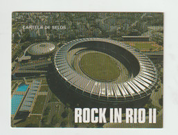 Brasil 1991 Stamp Booklet Rock In Rio II MNH - Carnets
