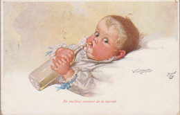 Wally Fialkowska Cpa. Enfant Baby Old  Postcard 1924 - Fialkowska, Wally