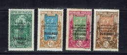 Oubangui. N° 75 Neuf * - 79 Neuf * - 80 Oblitéré Léger Aminci - 82 Oblitéré. Cote 36.50 € - Used Stamps
