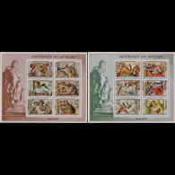 BURUNDI 1975 - Scott# 487c+CB37c S/S Michelangelo Art MNH - Ongebruikt