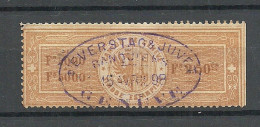 SCHWEIZ Switzerland O 1898 Canton De Genève Timbre Estampillé Revenue Tax Steuermarke - Revenue Stamps