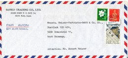 Japan Air Mail Cover Sent To Germany 19-7-1983 Topic Stamps - Storia Postale