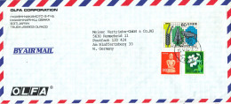 Japan Air Mail Cover Sent To Germany 15-5-1984 Topic Stamps - Storia Postale