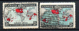 Col33 Canada  1898 N° 73 + 73a  Oblitéré Cote : 16,00€ - Used Stamps