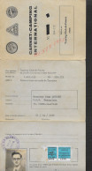 CARNET 1979 TYPE TIMBRE FISCAUX CAMPING INTERNATIONAL PARIS CLUB DE FRANCE DE Mr LAVIGNE JEAN À COMBS LA VILLE : - Camping