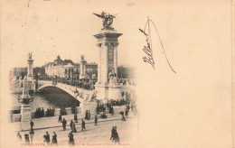 PONT - EXPOSITION DE 1900 - Pont Alexandre A Petit Palais - Animé - Pont  - Fleuve - Carte Postale Ancienne - Ponts