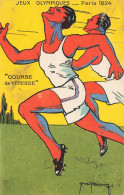 JO Jeux Olympiques Olympic Games * CPA Illustrateur H. L. ROOWY * VIIIème Olympiade Paris 1924 * Course De Vitesse - Juegos Olímpicos