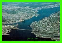 HALIFAX-DARTMOUTH, NOVA SCOTIA - AERIAL VIEW WITH THE A. MURRAY MACKAY BRIDGE - TRAVEL IN 1979 - LAWSON GRAPHICS 0 - Halifax