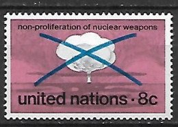 NATIONS - UNIES   -   1972 .  Y&T N° 220 **.    Champignon Atomique. - Unused Stamps