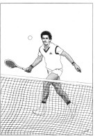 Yannick NOAH * CP Illustrateur Bernard LEJOLLY * Joueur De Tennis Et Chanteur Français Né à Sedan * Tirage 150ex - Tennis