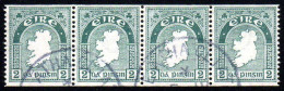 1934 2d Horizontally Imperf. Strip Of 4 With Neat Dublin Cds's, Quite Well Centred For These, Bright Original Colour - Gebraucht