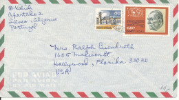 Portugal Air Mail Cover Sent To USA 1974 - Briefe U. Dokumente