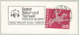 Schweiz / Helvetia 1962, Flaggenstempel WWF Panda Bern - Other & Unclassified