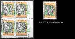 ERROR VARIETY 1965 – Postal Tax. Settlement. Angola Map MAJOR DISPLACEMENT OF  GREEN COLOR RARE - Nuovi