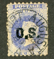 5016 BCx South Aus. 1874 Scott O-30 Used (Lower Bids 20% Off) - Oblitérés