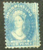 5067 BCx Tasmania 1864 Scott 25 M(*) (Lower Bids 20% Off) - Mint Stamps