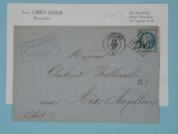 BU18  FRANCE  BELLE  LETTRE 1867 ORLEANS   AUX AIX  +  +N°29+ AFF . PLAISANT+ - 1863-1870 Napoléon III Con Laureles