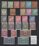 Monaco - Yvert Taxe 1-3, 5-7, 13, 17, 18-21, 23-26, 29-38 Neufs SANS Charnière - 26 Postage Due MNH - Impuesto