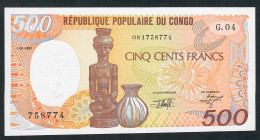 CONGO  P8d 500 FRANCS 1.1.1991  UNC. - République Du Congo (Congo-Brazzaville)