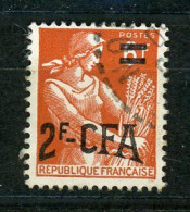 FRANCE SURCHARGÉ CFA - MOISSONNEUSE - N° Yvert 331  Obli. - Used Stamps