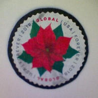 United States, Scott #5311, Used(o), 2018, Global Mail: Poinsettia, ($1.15), Red And Green - Oblitérés