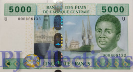 CENTRAL AFRICAN STATES 5000 FRANCS 2002 PICK 209Ua UNC - Zentralafrik. Rep.