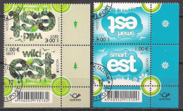 Estland / Estonia (2012)  Mi.Nr.  733 + 734  Gest. / Used  (2fl13)  EUROPA - Kehrdruckpaare / Reverse Pairs - 2012