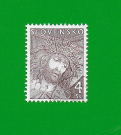 SLOVAKIA REPUBLIC 2000 Gestempelt°Used/Bedarf  MiNr. 364 #  "OSTERN # CHRISTUS Mit DORNENKRONE" - Gebraucht