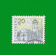 SLOVAKIA REPUBLIC 2000 Gestempelt°Used/Bedarf  MiNr. 373 #  "FREIMARKE # Städte # Wachturm" - Gebraucht