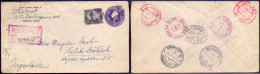 USA - Cover 3 C + 17 C Wilson (perf. L11) - RECOMM.  DETROIT NEW YORK  LJUBLJANA To VEL. BEČKEREK BANAT - 1933 - 1921-40