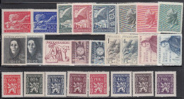 Czechoslovakie Annee Complete Neuf Sans Charnieres 1947 - Full Years